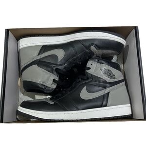 Nike Men's Black and Gray High-Top Sneakers